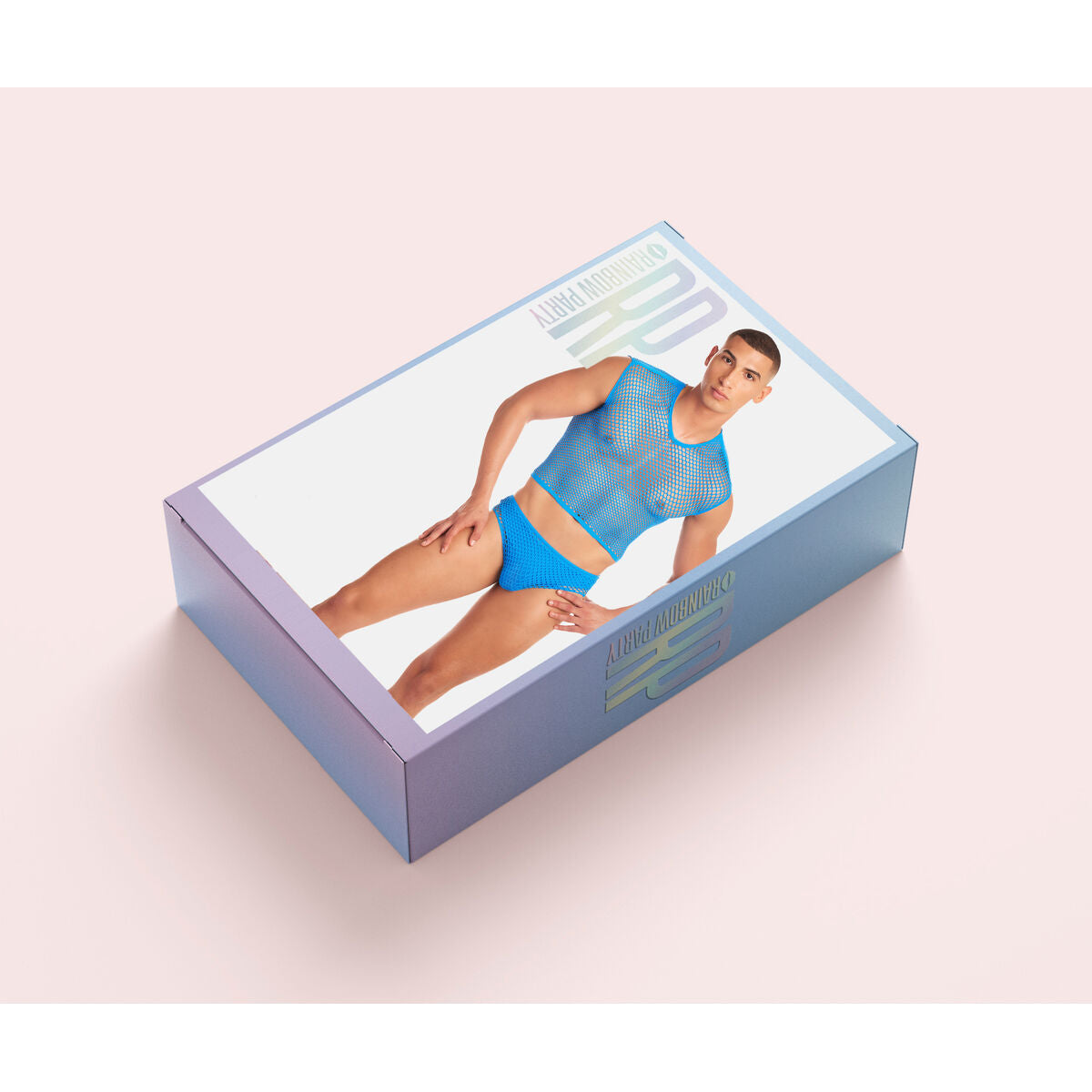 Underwear Set Rainbow Party Blue S/M-1