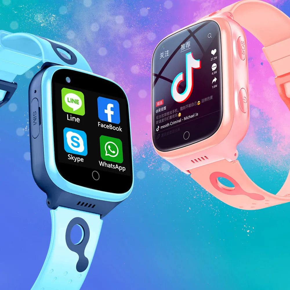 Vibe Geeks Children’s SOS Smart Positioning Smart Phone Watch- Magnetic Charging-2