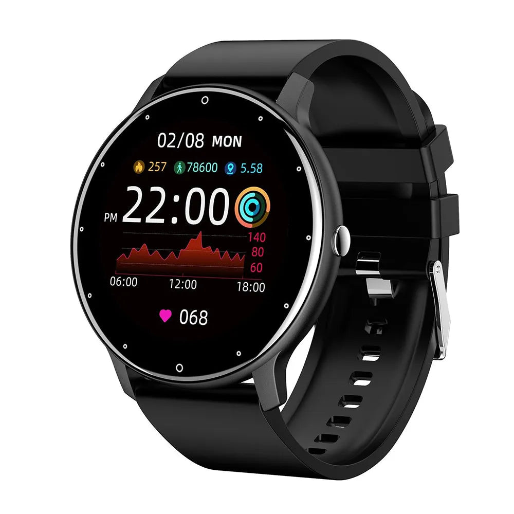 Vibe Geeks Full Touch Screen Activity and Health Monitor Smartwatch- Magnetic Charging-6