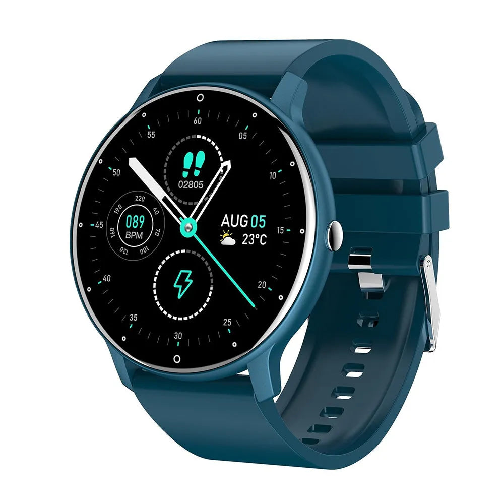 Vibe Geeks Full Touch Screen Activity and Health Monitor Smartwatch- Magnetic Charging-1