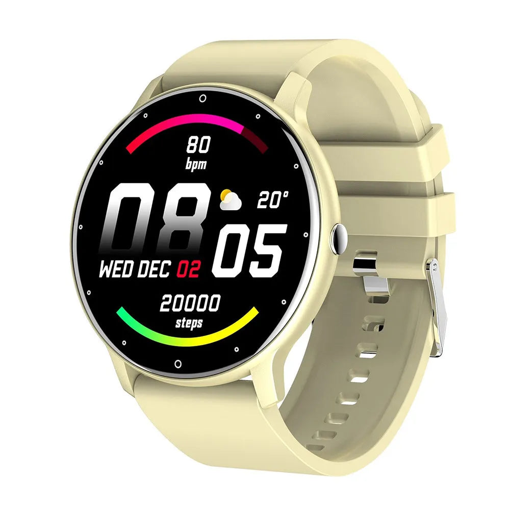 Vibe Geeks Full Touch Screen Activity and Health Monitor Smartwatch- Magnetic Charging-2