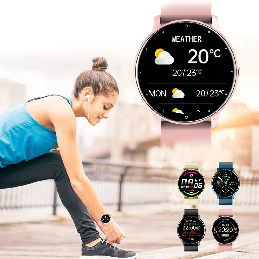 Vibe Geeks Full Touch Screen Activity and Health Monitor Smartwatch- Magnetic Charging-4
