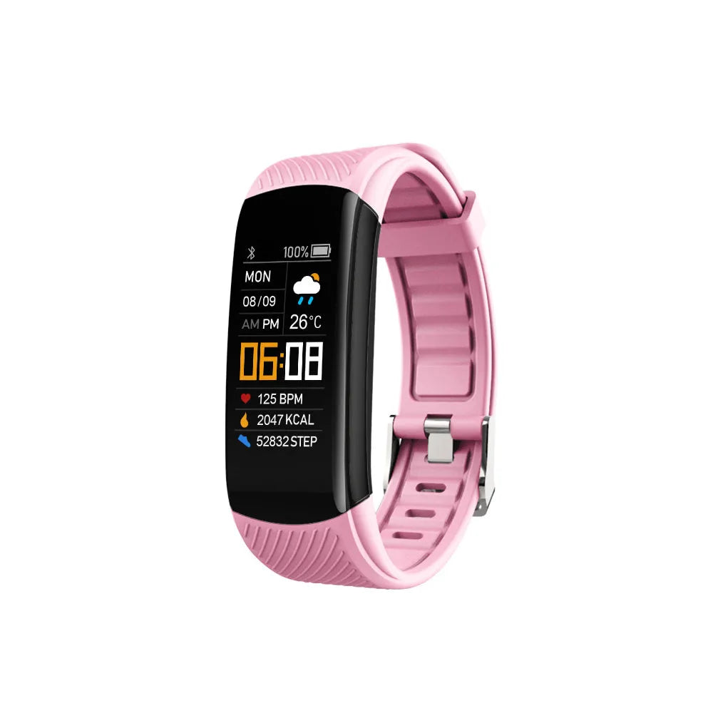 Vibe Geeks USB Rechargeable Touch Screen Fitness Activity Tracker Smartwatch-9