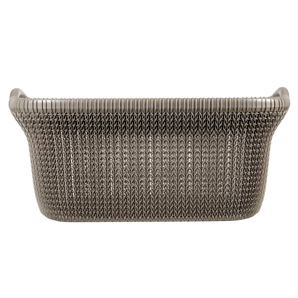 Wasmand Knit 40 L metallic bruin