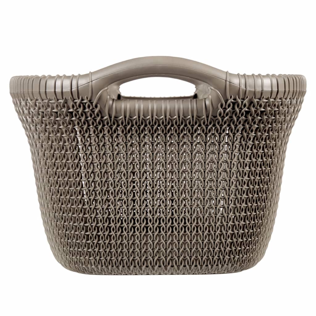 Wasmand Knit 40 L metallic bruin