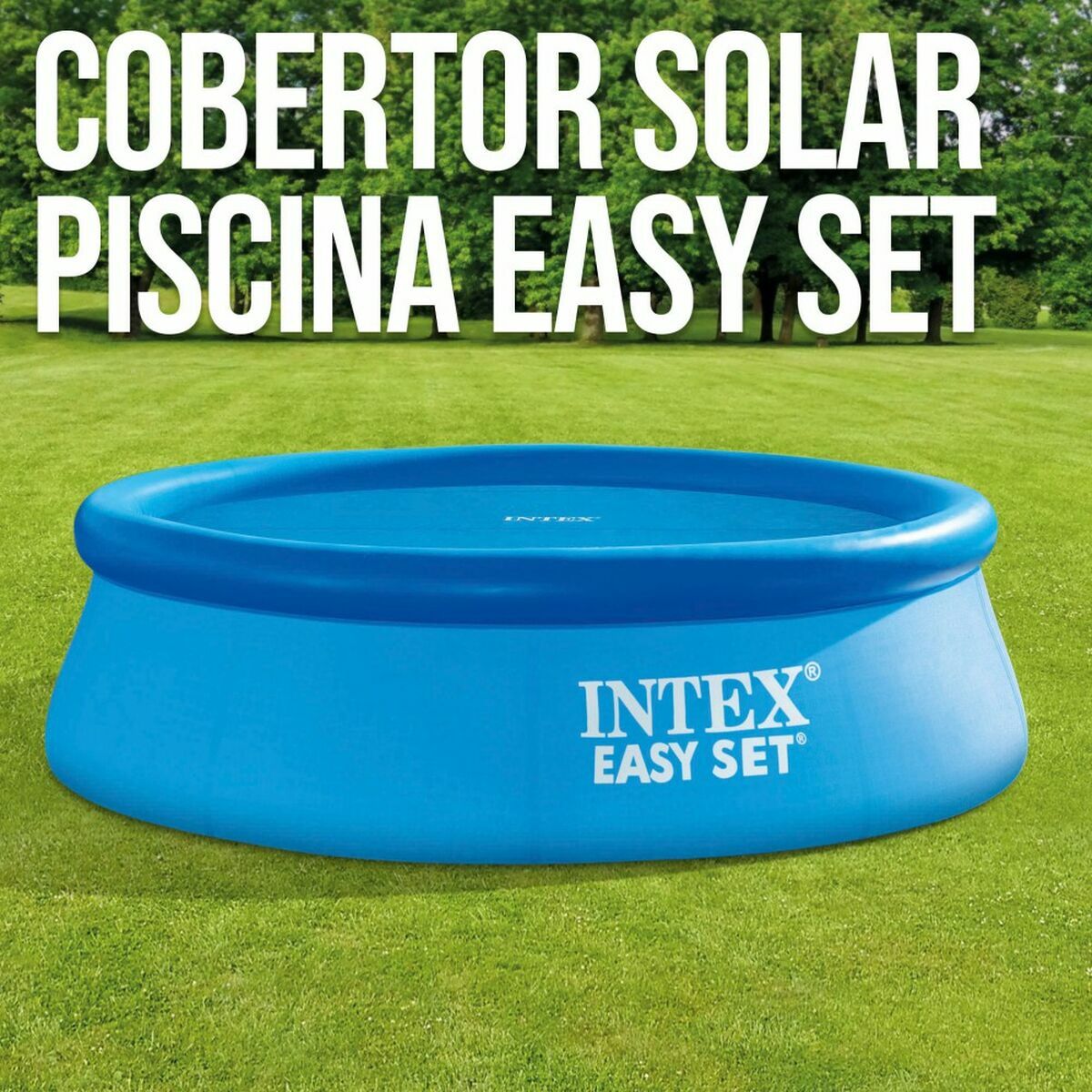 Swimming Pool Cover Colorbaby Solar Circular Ø 244 cm-5