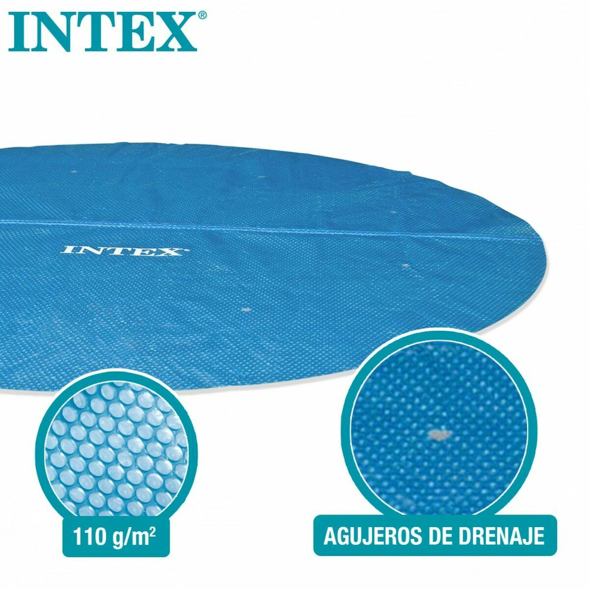 Swimming Pool Cover Colorbaby Solar Circular Ø 244 cm-3
