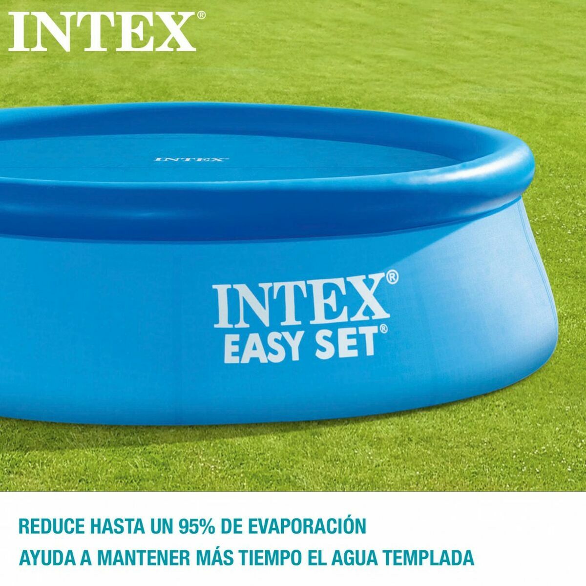 Swimming Pool Cover Colorbaby Solar Circular Ø 244 cm-2