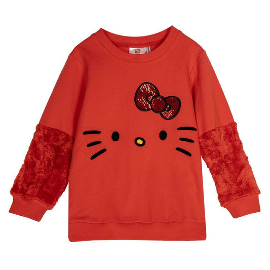 Sweatshirt without Hood Hello Kitty Red-0