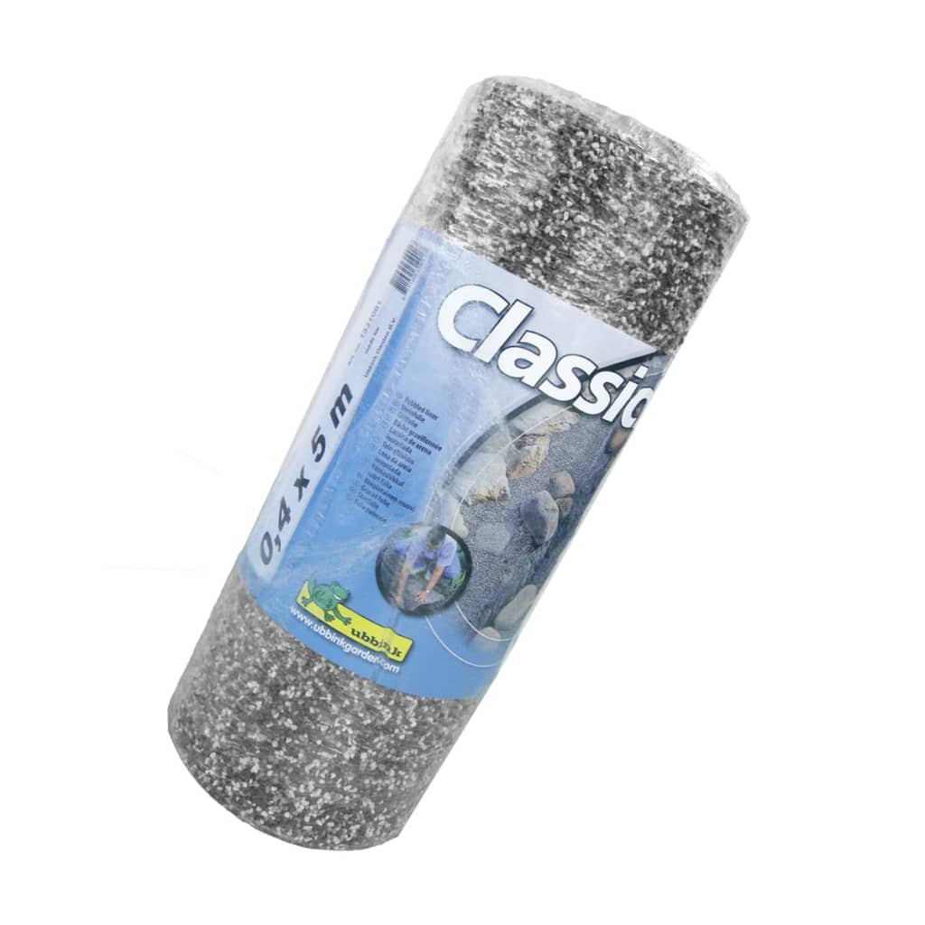 Vijverfolie met grind Classic 5x0,4 m grijs 1331001