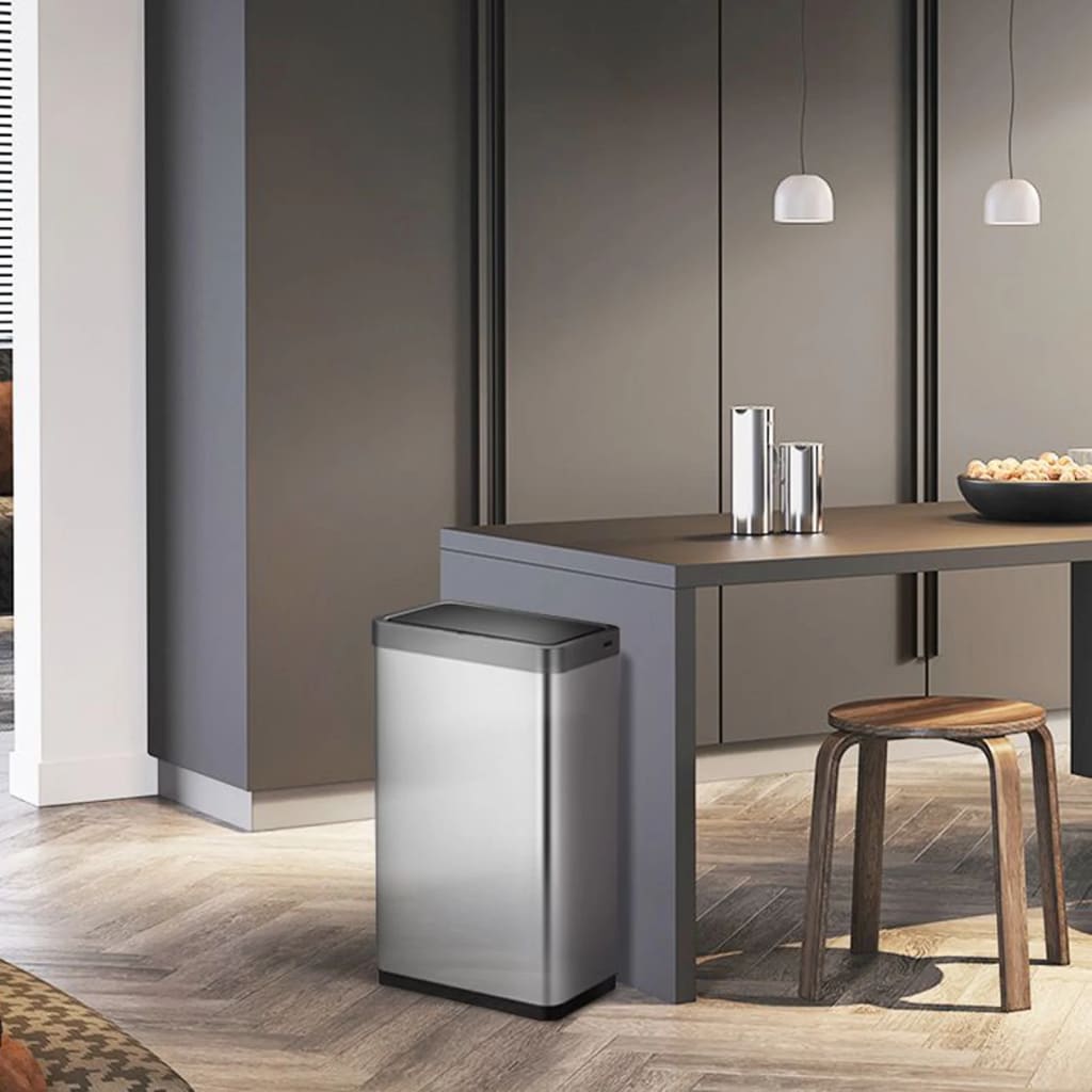 Vuilnisbak met sensor Mirage X 80 L matzilverkleurig