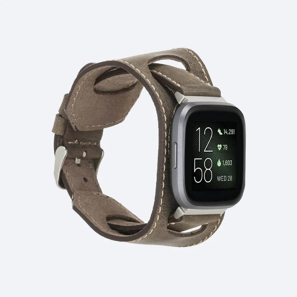 Swansea Cuff FitBit Leather Watch Straps-8