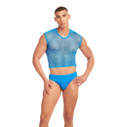 Underwear Set Rainbow Party Blue S/M-0