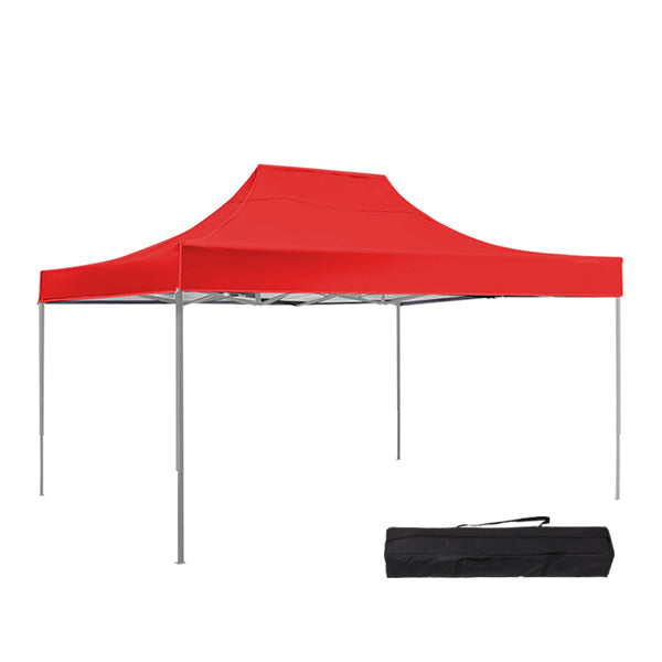 Skládací zahradní pavilon - různé typy - 3x4,5m - červená - pavilon+přenosná taška-1