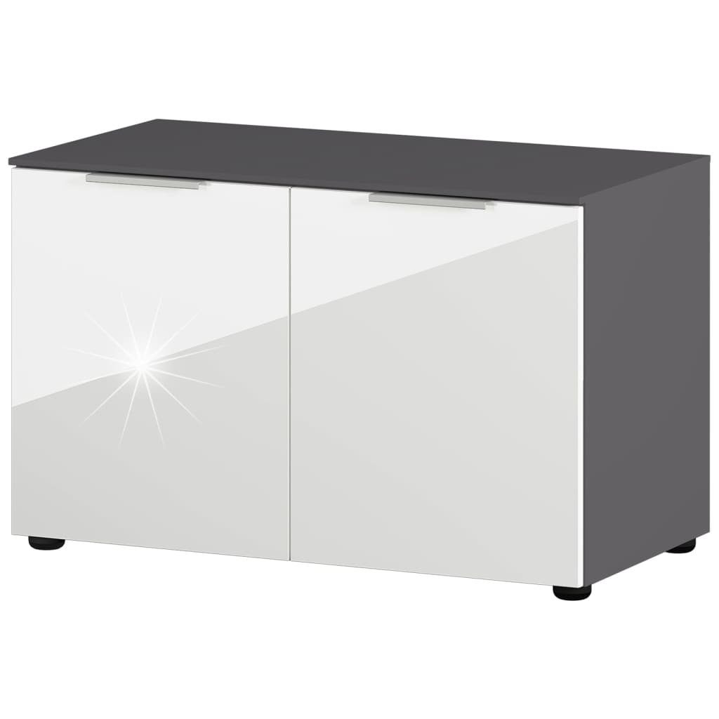 Schoenenbank GW-Rimini 75x40x48 cm grafischkleurig en wit