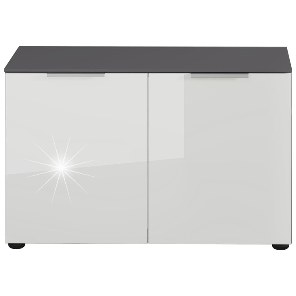 Schoenenbank GW-Rimini 75x40x48 cm grafischkleurig en wit