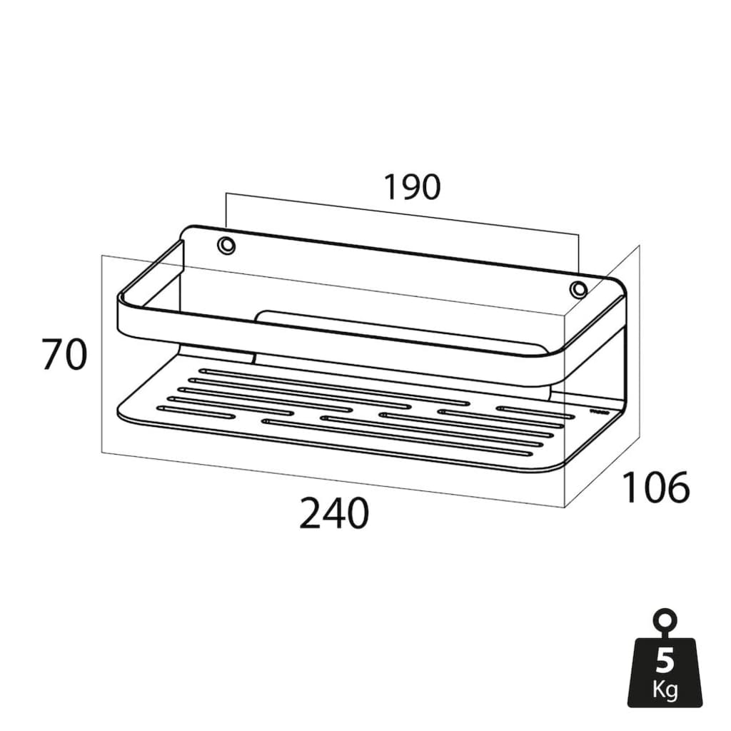 Badkorf Caddy chroom 1400030346
