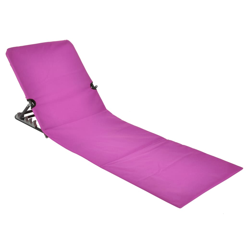 Strandmat stoel opvouwbaar PVC roze