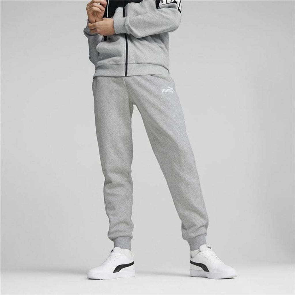 Adult's Tracksuit Bottoms Puma Power Grey Men-8