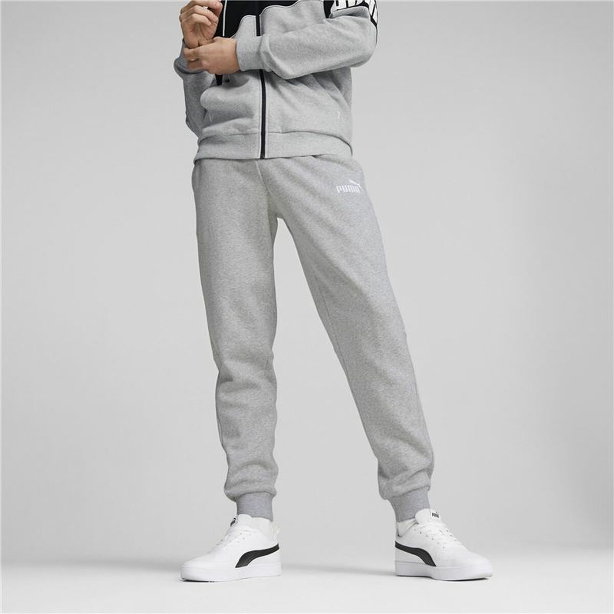 Adult's Tracksuit Bottoms Puma Power Grey Men-8