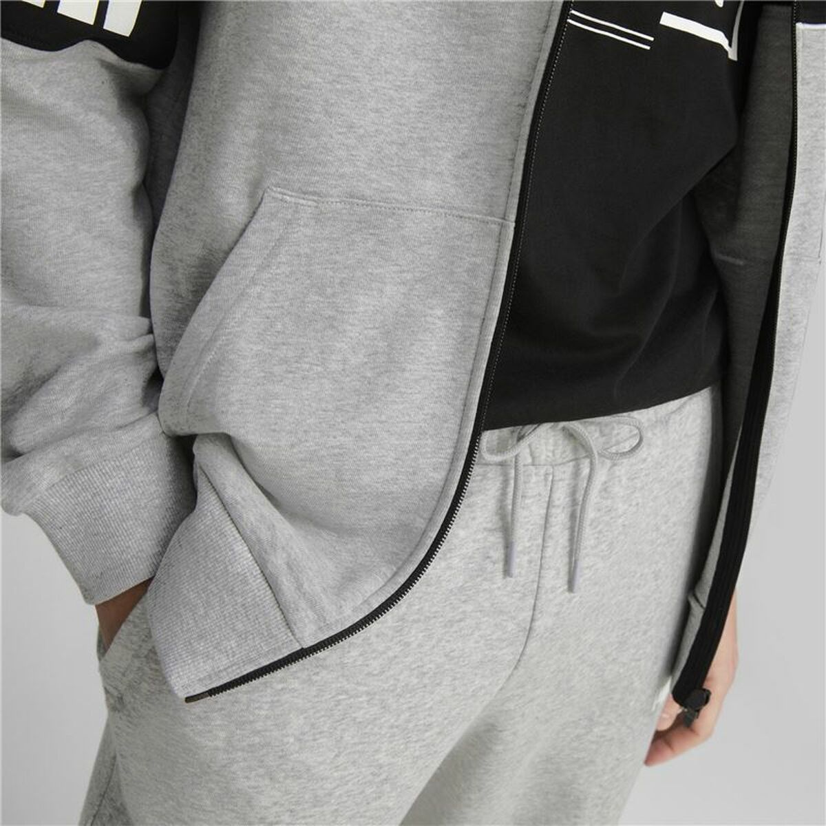 Adult's Tracksuit Bottoms Puma Power Grey Men-6