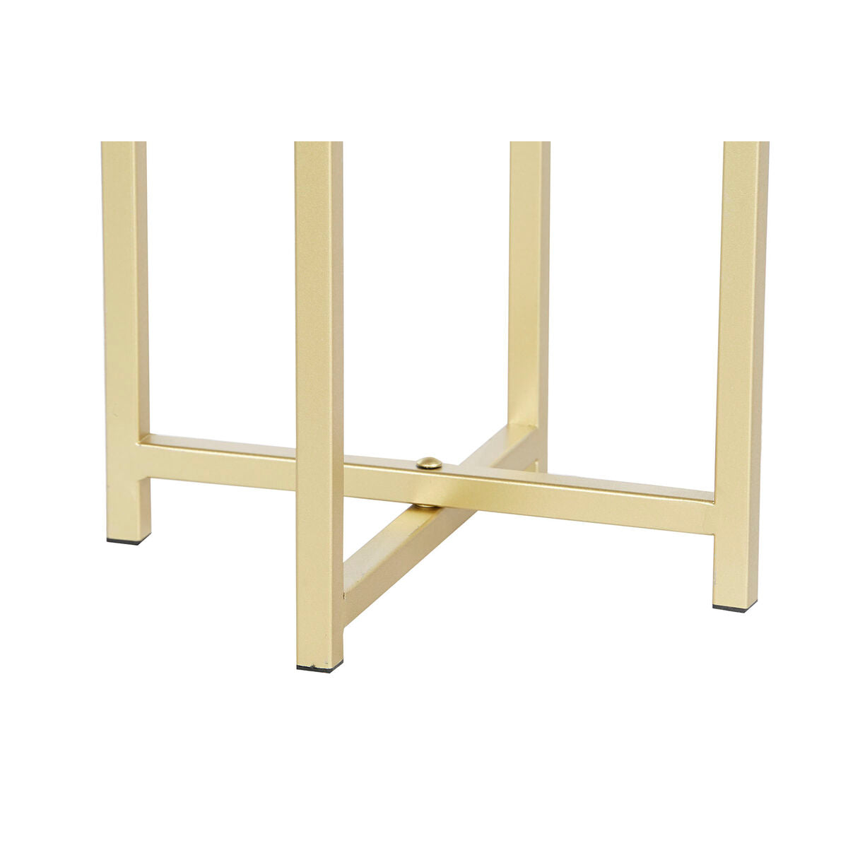 Set of Planters DKD Home Decor 28,5 x 28,5 x 65,5 cm 28 x 28 x 65 cm Black Golden Metal-1