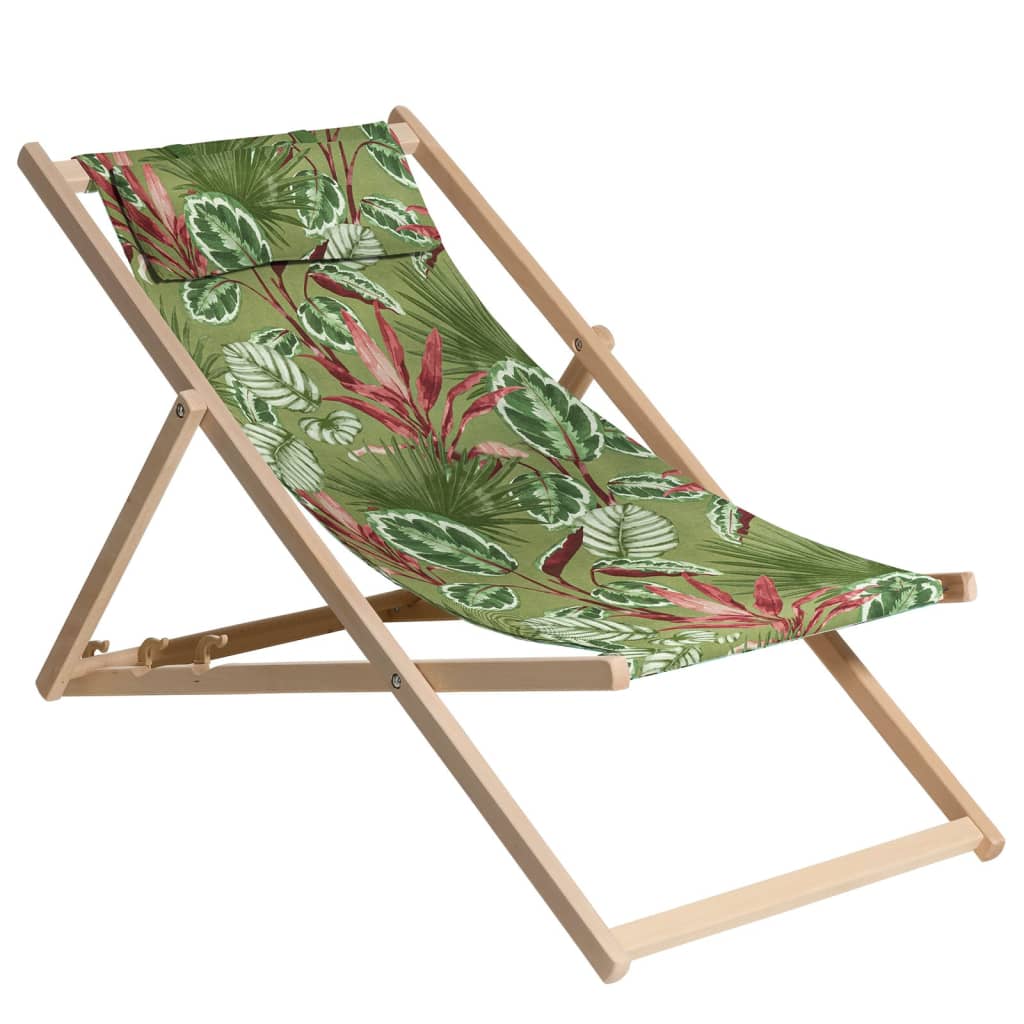 Strandstoel Cala 55x90x87 cm hout groen