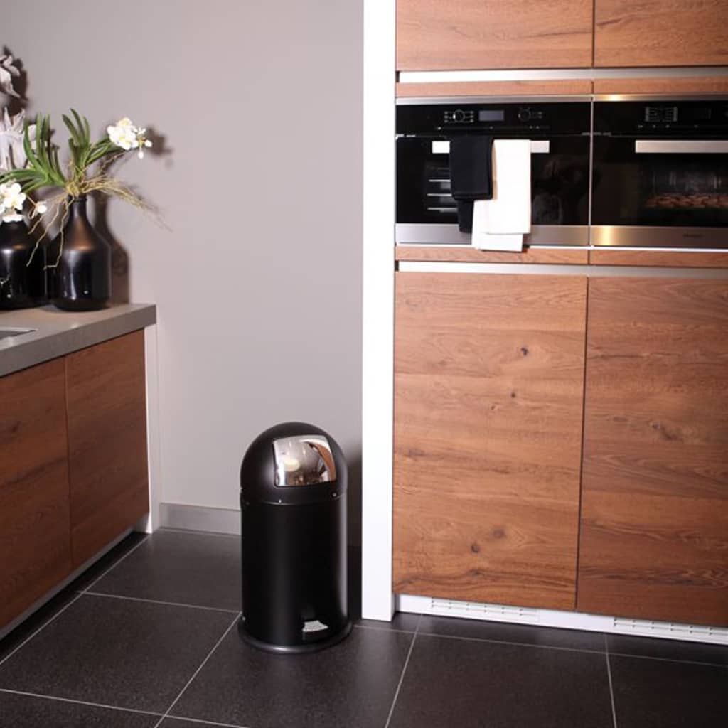 Afvalbak Kickcan 33 L matzwart