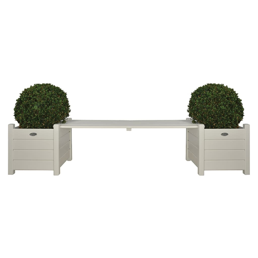 Bank met Plantenbak Wit CF33W