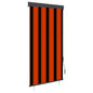 Rolgordijn voor buiten 80x250 cm oranje en bruin