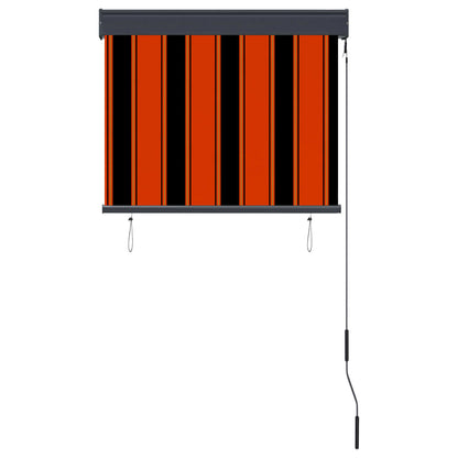Rolgordijn voor buiten 80x250 cm oranje en bruin