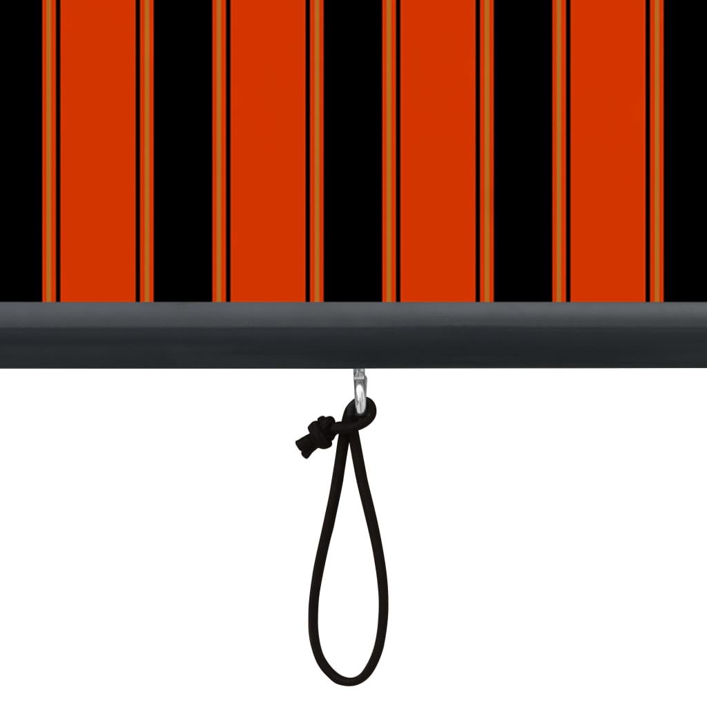 Rolgordijn voor buiten 80x250 cm oranje en bruin