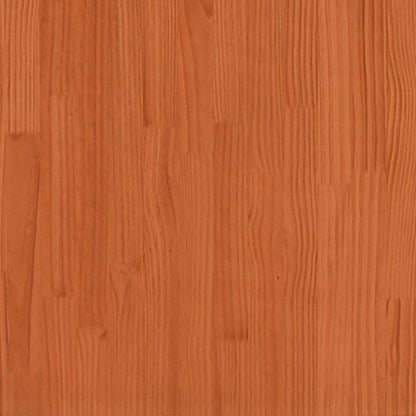 Stapelbed 3-persoons massief grenenhout wasbruin 90x190 cm
