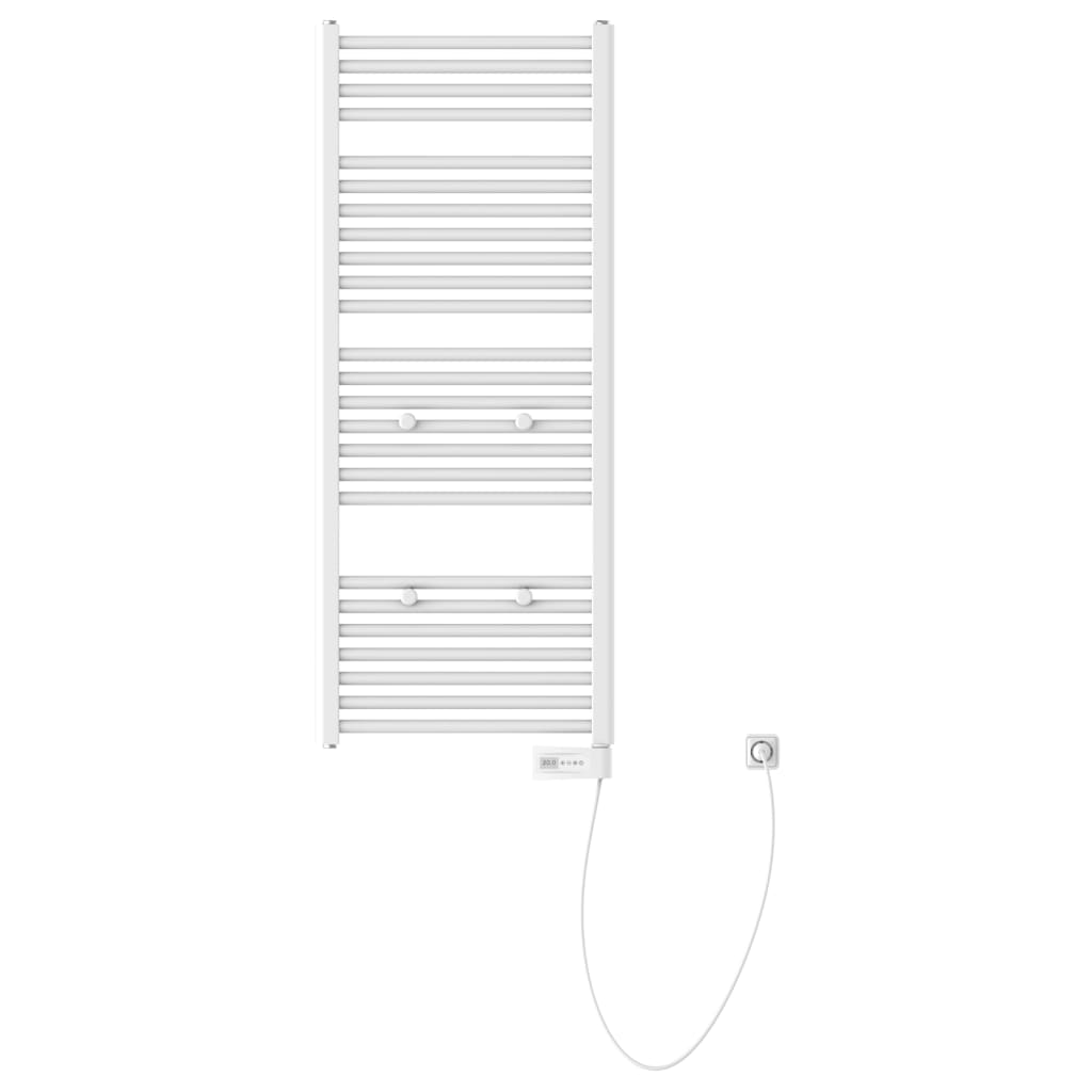 Badkamerradiator met timer 120x50x15 cm wit