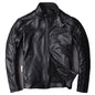 Classic Moto Mens Cafe Racer Style Cowhide Leather Jacket-1