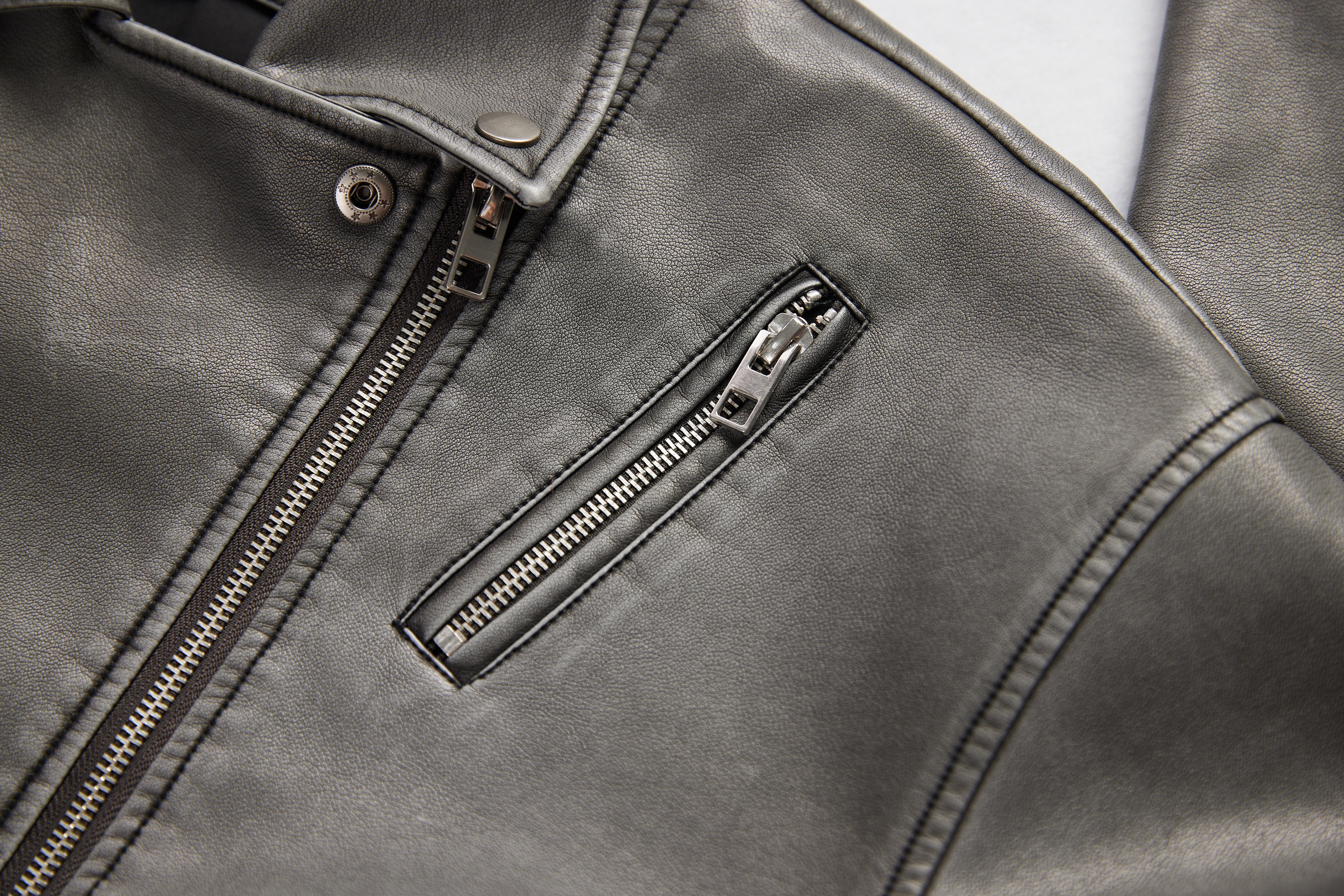 Bikerjacket leatherlook-4