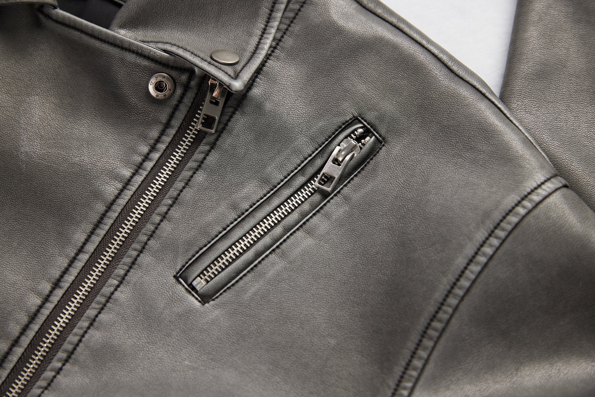 Bikerjacket leatherlook-4