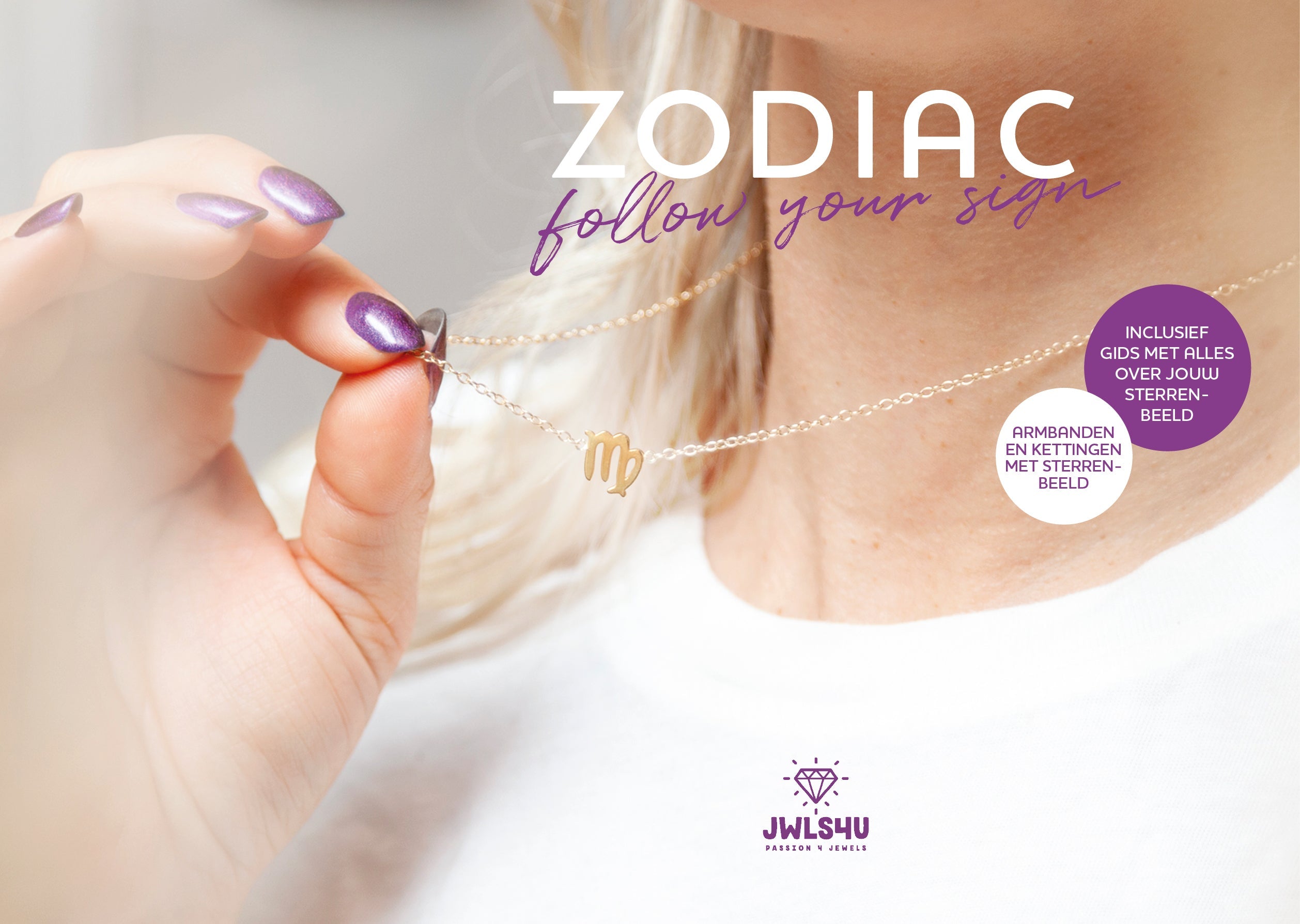 Zodiac Maagd Ketting Goldplated ZN009G Jwls4u-2