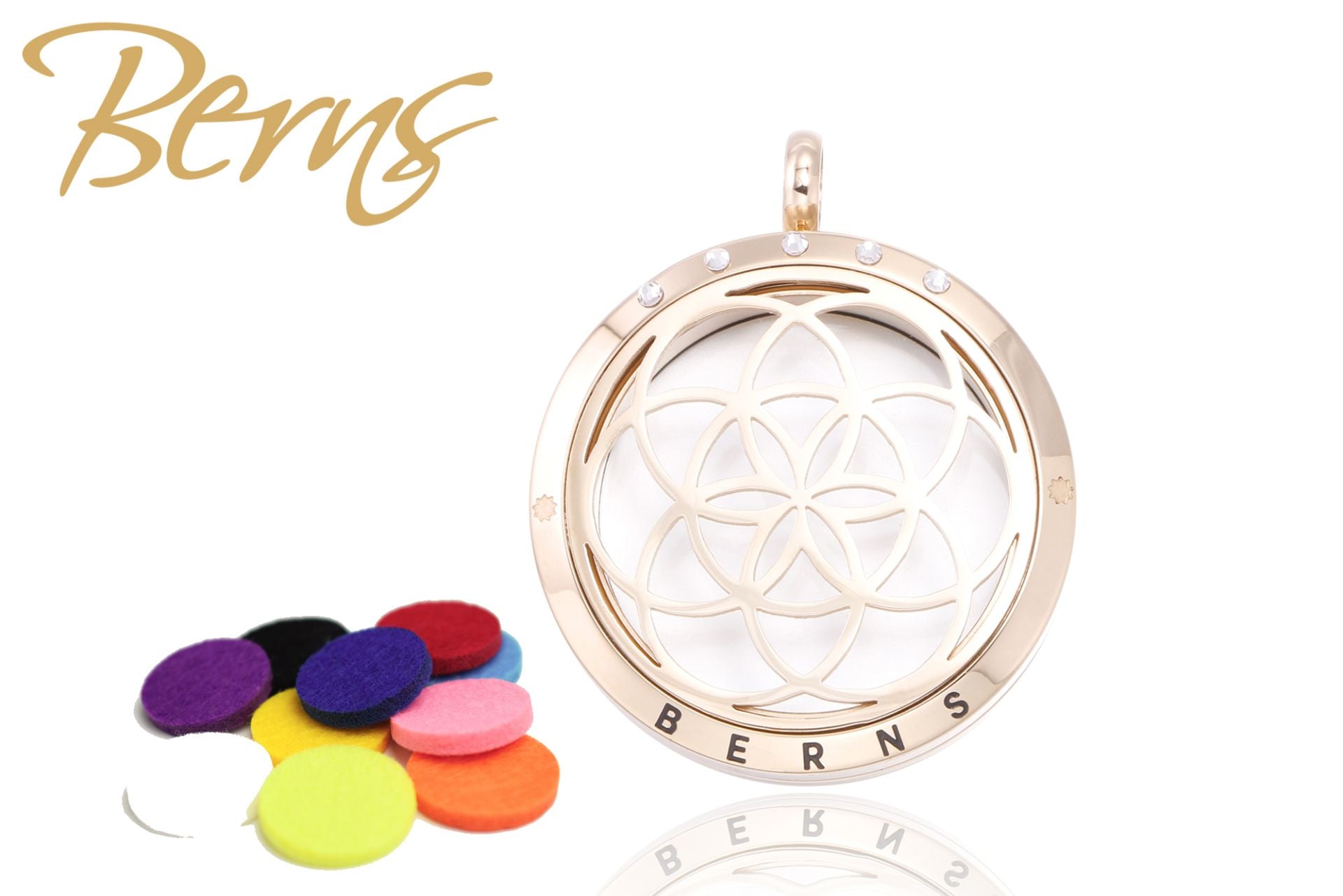 Anhänger - Parfüm/ätherisches Öl FRAGRANCE FLOWER CRY WHP GO + Geschenk-Halskette-0