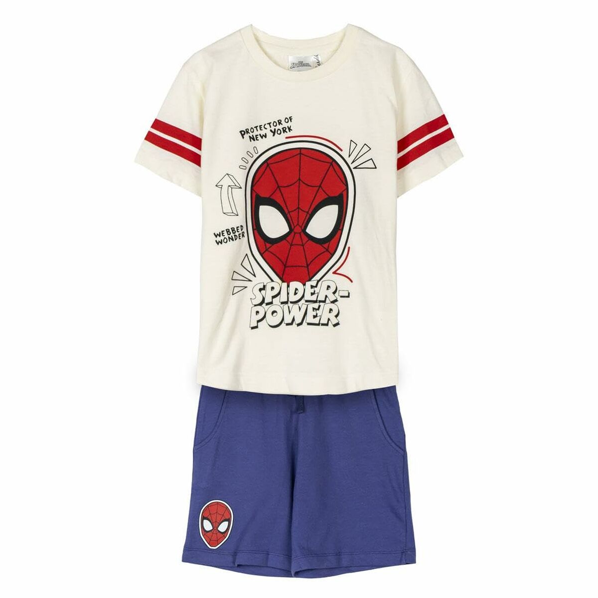 Set of clothes Spider-Man Blue Beige-0