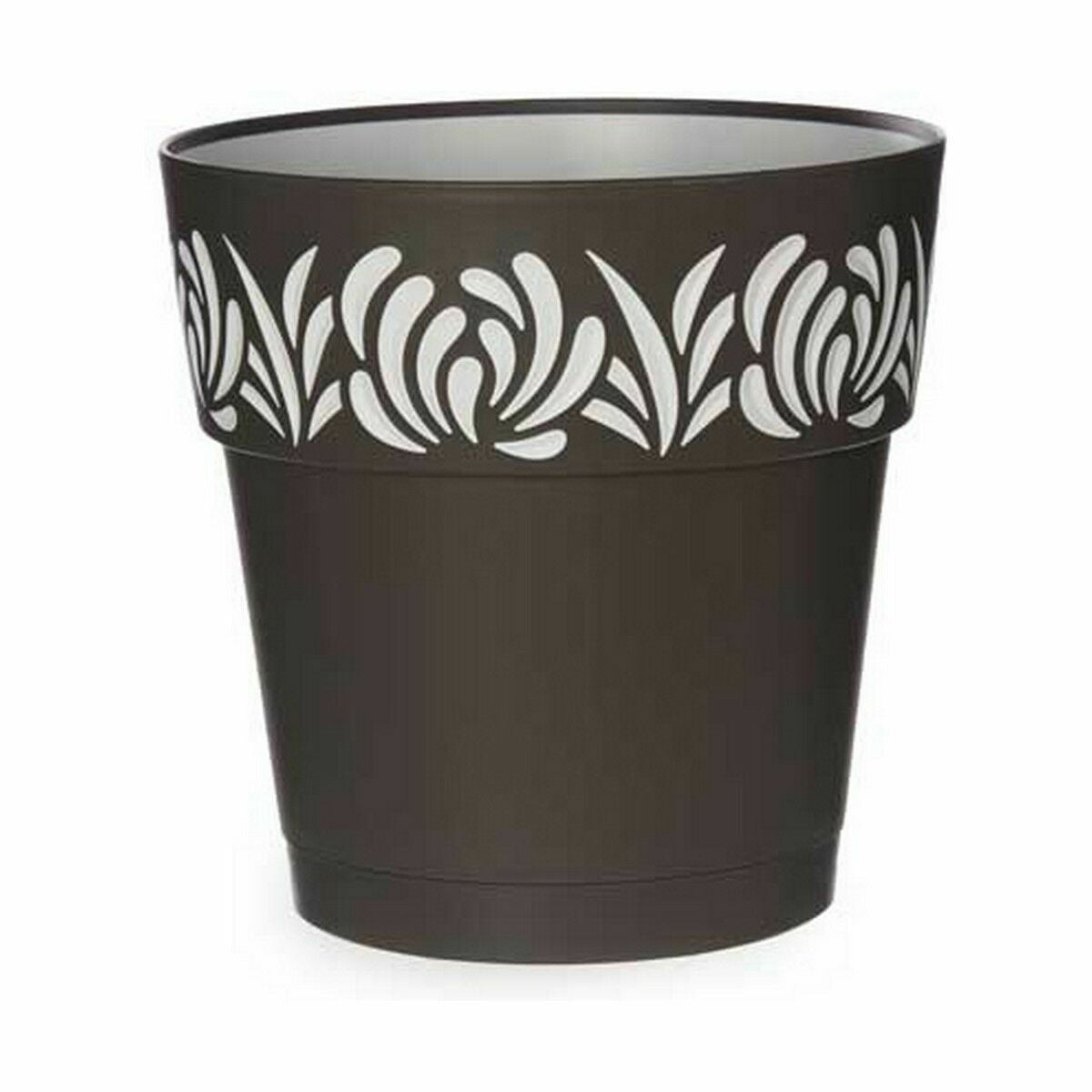 Self-watering flowerpot Stefanplast Gaia Anthracite Plastic 25 x 25 x 25 cm (6 Units)-2