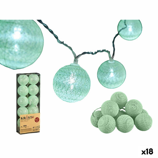 Wreath of LED Balls Mint Ø 6 cm 2 m (18 Units)-0