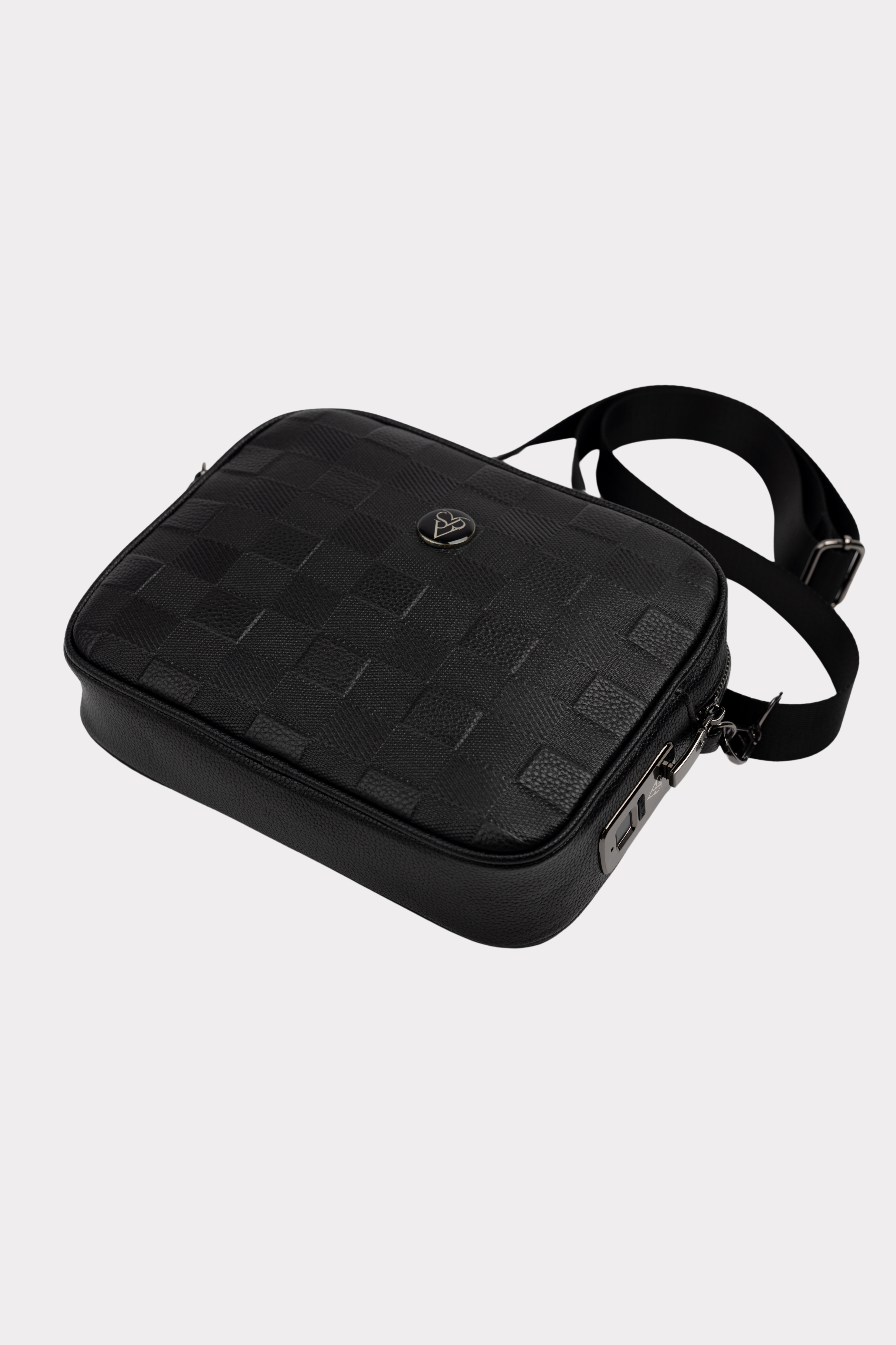 Schoudertas blokpatroon-0