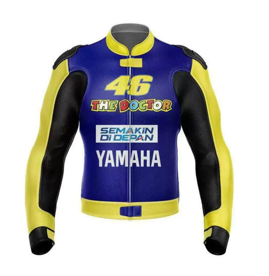 46 MEN MOTORCYCLE LEATHER RACING JACKET-0
