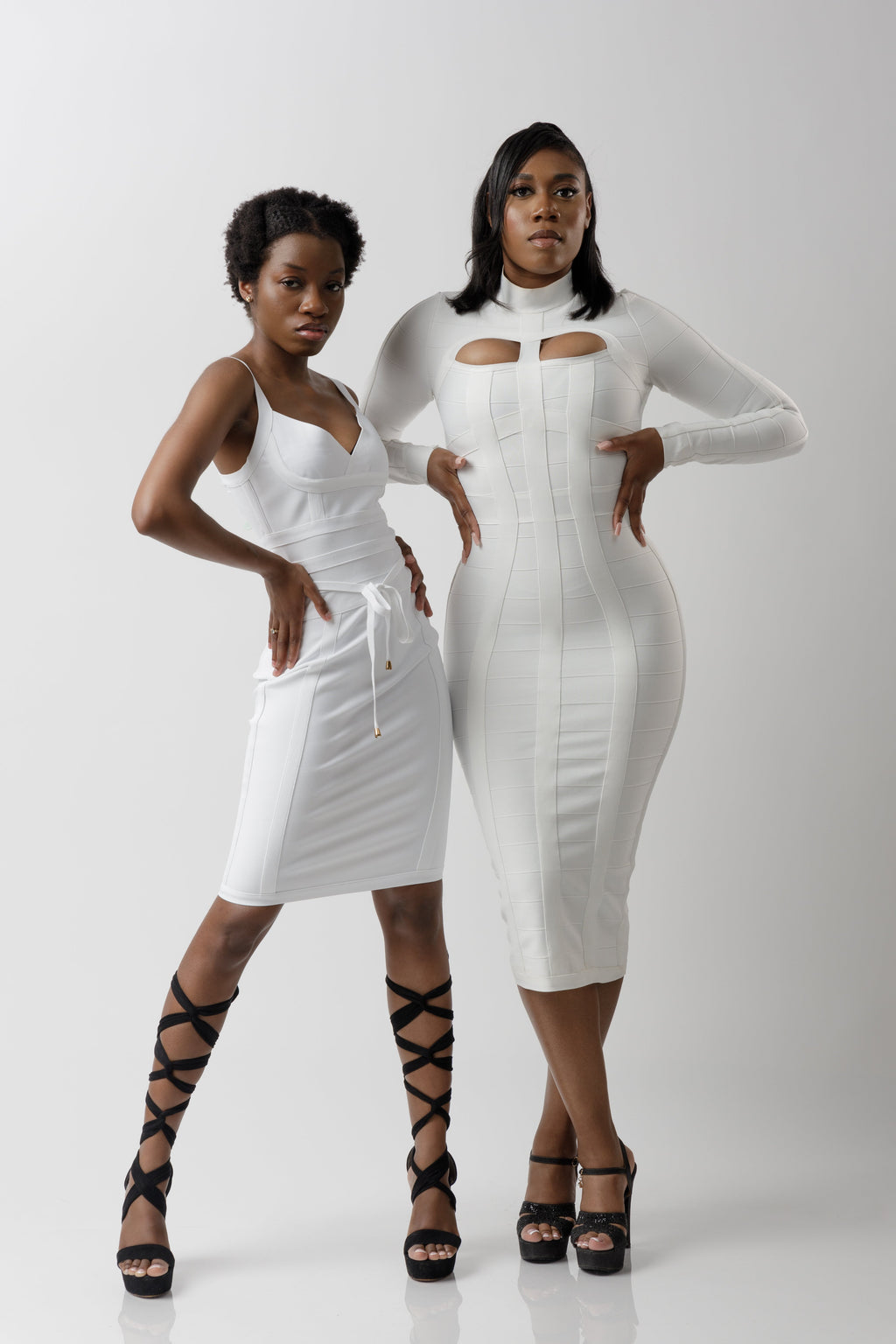 Bandage dress white-2