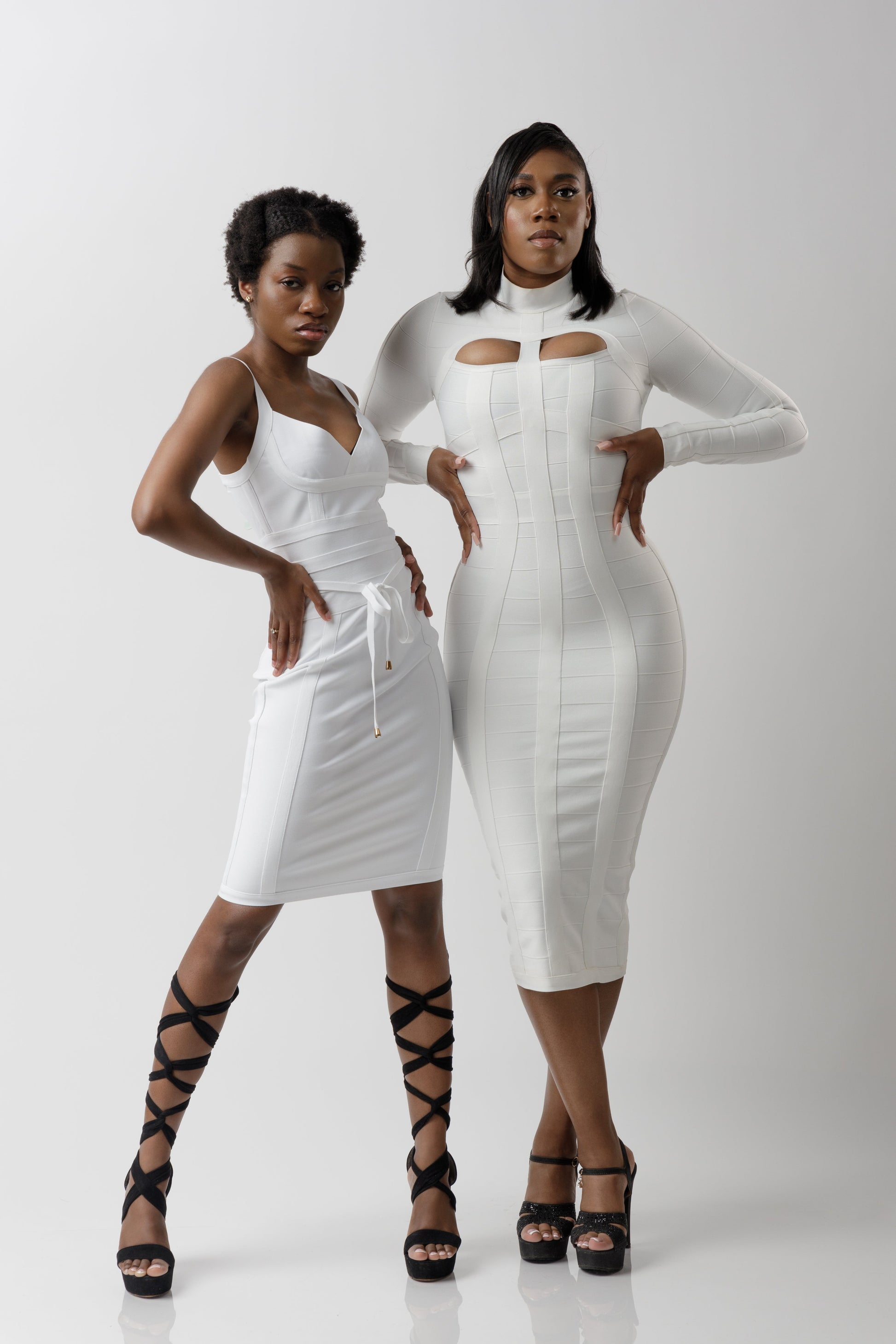 Bandage dress white-2