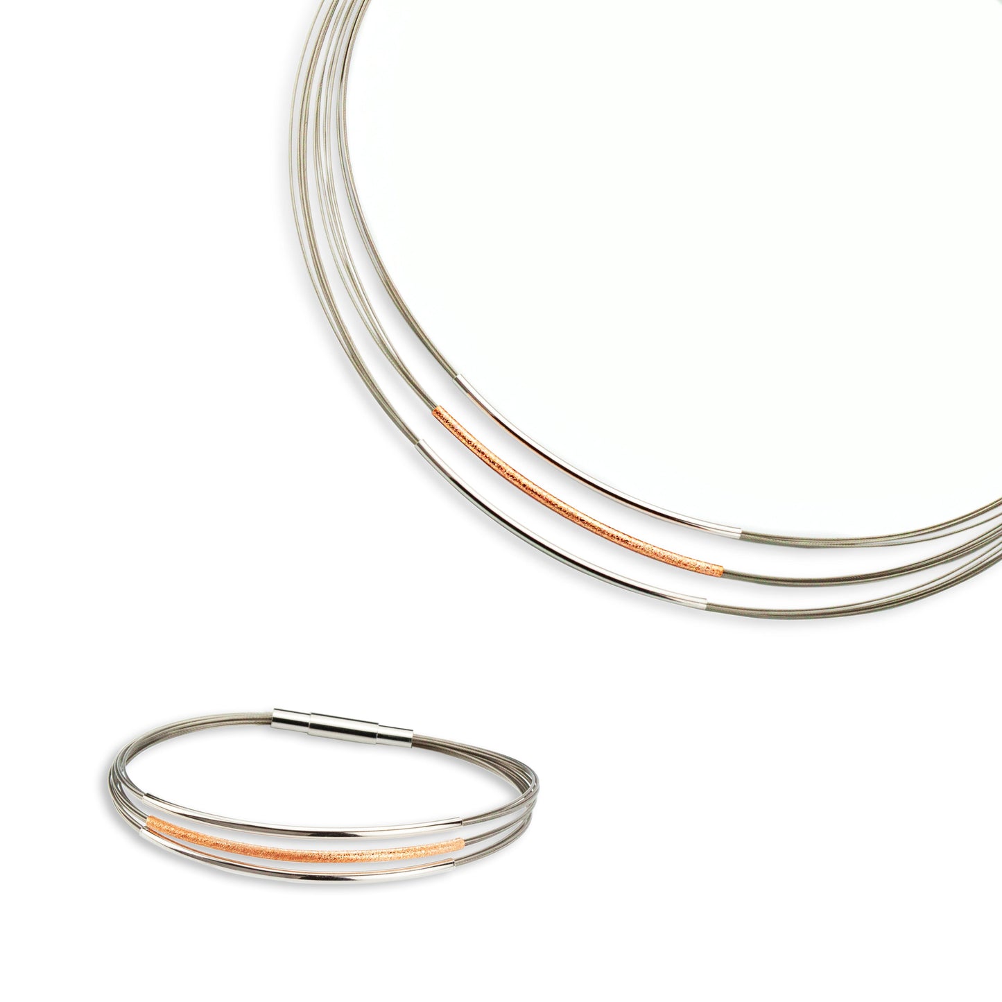 Gala Design Armband Tripple Round Rosé J0024-1