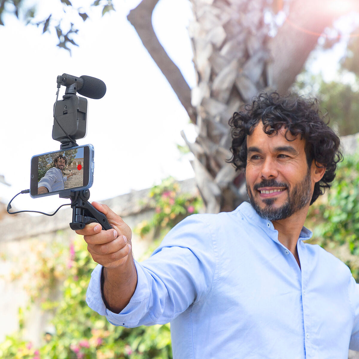 Vlogging Kit with Light, Microphone and Remote Control Plodni InnovaGoods 6 Pieces-14