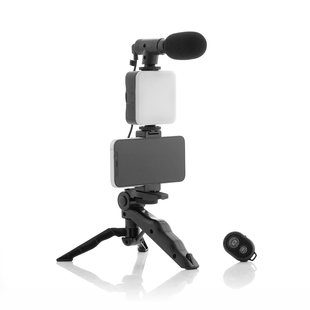 Vlogging Kit with Light, Microphone and Remote Control Plodni InnovaGoods 6 Pieces-5