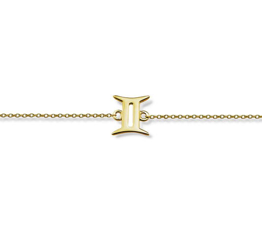 Zodiac Tweelingen Armband Gold-Plated ZB006G Jwls4u-0